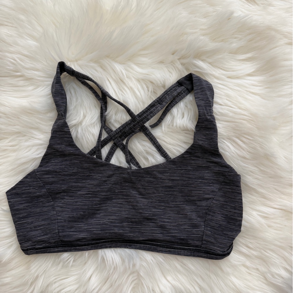 lululemon athletica Black Strappy Sports Bra